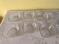 DURALEX Salaterki 200 ml 6 szt Grube Szkło Vintage Retro Made in France