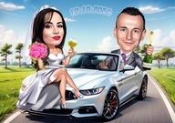 KARYKATURA A3 ze zdjęcia, prezent, ANTYRAMA - GRATIS