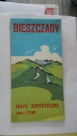 BIESZCZADY LESKO USTRZYKI CISNA WETLINA KOMANCZA BALIGROD MAPA TURYSTYCZNA