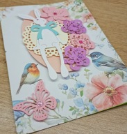 WIELKANOCna kartka świąteczna handmade 6423 Oliwia Kurowska, Kuba Kurowski
