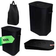 KOSZ NA BUTELKI POJEMNIK WYJMOWANY WOREK SEGREGACJIA PUSZKI EKOLOGIA 100L