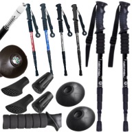 KIJE KIJKI TREKKINGOWE DO CHODZENIA NORDIC WALKING REGULOWANE SKŁADANE 2SZT