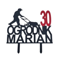 topper na tort dekoracja personalizacja WYBÓR KOLORÓW OGRODNIK !!