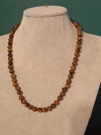 Naszyjnik z kuleczek "tygrysiego oka"