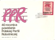 40 ROCZNICA POWSTANIA POLSKIEJ PARTII ROBOTNICZEJ -koperta FDC -2644