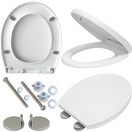 DESKA SEDESOWA WOLNOOPADAJĄCA UNIWERSALNA WYPINANA DO ŁAZIENKI WC BIAŁA