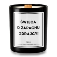 ŚWIECA O ZAPACH ZDRAJCY Prezent Na Odejście z pracy Dla Kolegi Koleżanki