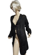 KATRIN URI sweter kardigan z warkoczem moher 40