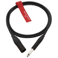 Kabel Mikrofon Studio Red's Music XLR M - Jack Mono 6,3 NEUTRIK 3m