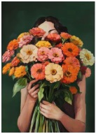 Plakat „Floral Muse” – Minimalistyczny Plakat Artystyczny
