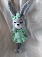 zajac maskotka - handmade szydelko