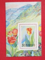 UZBEKISTAN 1993 kwiaty tulipany bloczek czyste**