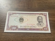 Wietnam - 30 dong - rzadki - 1981