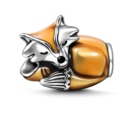 charms zawieszka jesień lis lisek emalia rudy