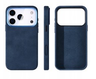 Plecki Alcantara – Etui MagSafe do iPhone 17 Pro | Niebieski