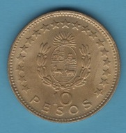 (1UR11) Urugwaj 10 peso, 1965