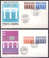 Hiszpania i Andora Hiszp. CEPT Europa koperty FDC 1984