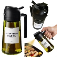 SPRYSKIWACZ DO OLIWY OLEJU SZKLANY DOZOWNIK W SPRAYU 470ML ROZPYLACZ