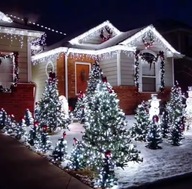 LAMPKI CHOINKOWE 300 LED BIAŁE ZIMNE + FLASH ZEWNĘTRZNE