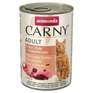 Animonda Carny Adult 400g Mokra Karma Dla Kota Kurczak Indyk Kacze Serca