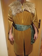 Kontusz z kołnierzem złoty aksamit + pas gratis !!!