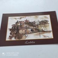 POCZTOWKA LUBLIN STARE MIASTO RYS.ANDRZEJ KRAWCZYK