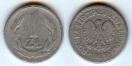 Moneta 1 Zloty - 1965 - PRL - Aluminium