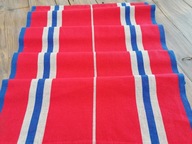 SKANDYNAWSKI DESIGN FOLKOWA SERWETA BIEŻNIK PASIAK VINTAGE 56x112 nr.3