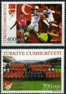 Turcja 2002 Znaczki 3317-8 ** sport piłka nożna