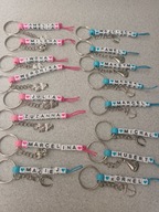 Brelok z imieniem, kolory, zawiwszka mix losowa