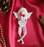 Aniołek handmade makrama
