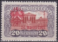 AUSTRIA ( Tyrol ) - znaczek czysty * z 1921 roku. X 420 A.