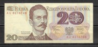 BANKNOT 20 ZŁ Z 1982 R - AU 8216748