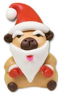 KAPIBARA FIGURKA Z MODELINY PRZEBRANA ZA MIKOŁAJA