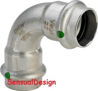 Łuk 90° 18 Sanpress Inox 435646 ze stali nierdzew 10szt.