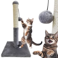 DRAPAK dla kota SŁUPEK DO DRAPANIA 52 cm ZABAWKA Z KULECZKĄ LEGOWISKO wz01
