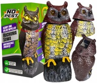 ODSTRASZACZ PTAKÓW SOWA SOLARNA RUCHOMA DŹWIĘKOWA MAKIETA PTAKA DRAPIEŻNEGO