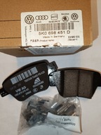 Oryginalne klocki hamulcowe tył VW AUDI SEAT SKODA 5KO698451D