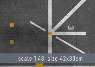 Pokład amerykańskiego okrętu LHD-2 1:48 roz.A3 druk PCV 3mm HF4840