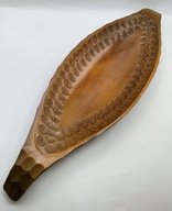 Duży PÓŁMISEK wyrzeźbiony z drewna EGZOTYVCZNEGO