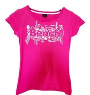 BENCH KOSZULKA BLUZKA NA KRÓTKI RĘKAW T-SHIRT RÓŻOWY 38 M