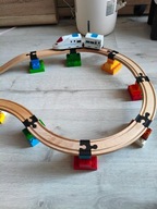 Łącznik adapter do Lego DUPLO torów drewnianych 10szt