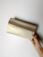 Vintage Christian Dior J’adore Parfums złota kopertówka / kosmetyczka 1980s