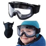 GOGLE DLA DZIECI NARCIARSKIE SNOWBOARDOWE UNIWERSALNE FILTR UV + GRATIS