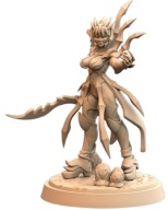 Arachnid Female Kobieta Pająk Pinup C Druk 3D NSFW