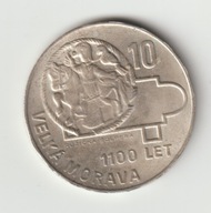 Czechoslowacja 10 koron 1966 stan 1 srebro