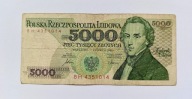 5000 ZŁOTYCH 1986 seria BH 435...