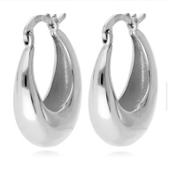 Kolczyki Koła Złote Srebro Pozłacane 925 kropla 19mm x 17mm