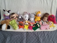 Zestaw Pacynek 15szt Pacynki Krowa Sowa Piesek Pacynka Osioł