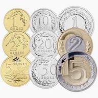 ZESTAW MONET OBIEGOWYCH. Rocznik 2021 UNC